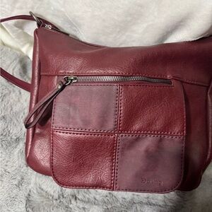 Darling Burgundy Leather Crossbody Bag